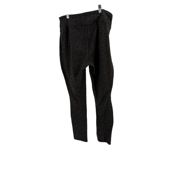 Apt. 9 Womens Leopard Print Leggings Size L Black & Grey Stretchy Blend - Picture 2 of 6